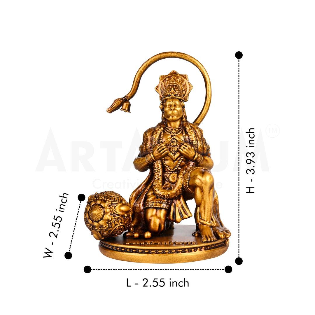 Small Ram Bhakt Hanuman Idol for Car