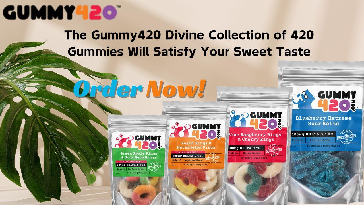 Succulent symphony of flavors awaits you when you indulge in the Gummy420 Divine Collection Our 420 Gummies are a divine concoction, painstakingly made to satisfy your sweet tooth. 420 Gummies
