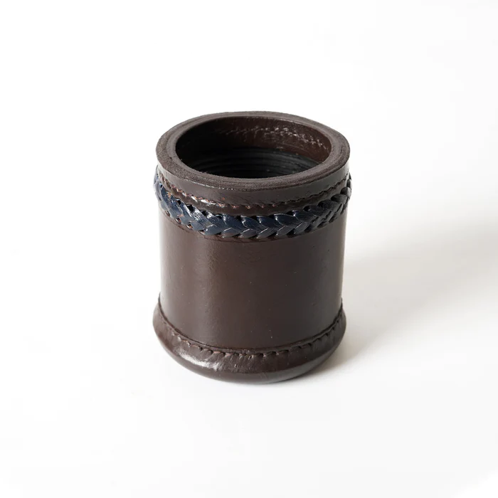 Leather Dice Cup, Leather Dice Cup Shaker, ripped dice cup