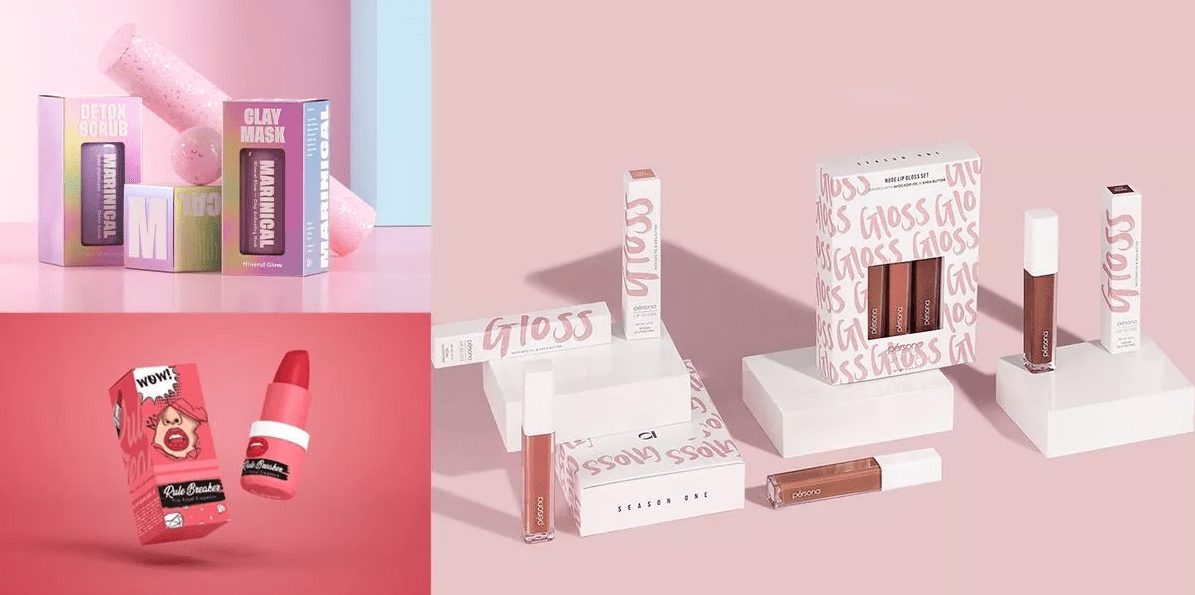 Printed lip gloss packaging