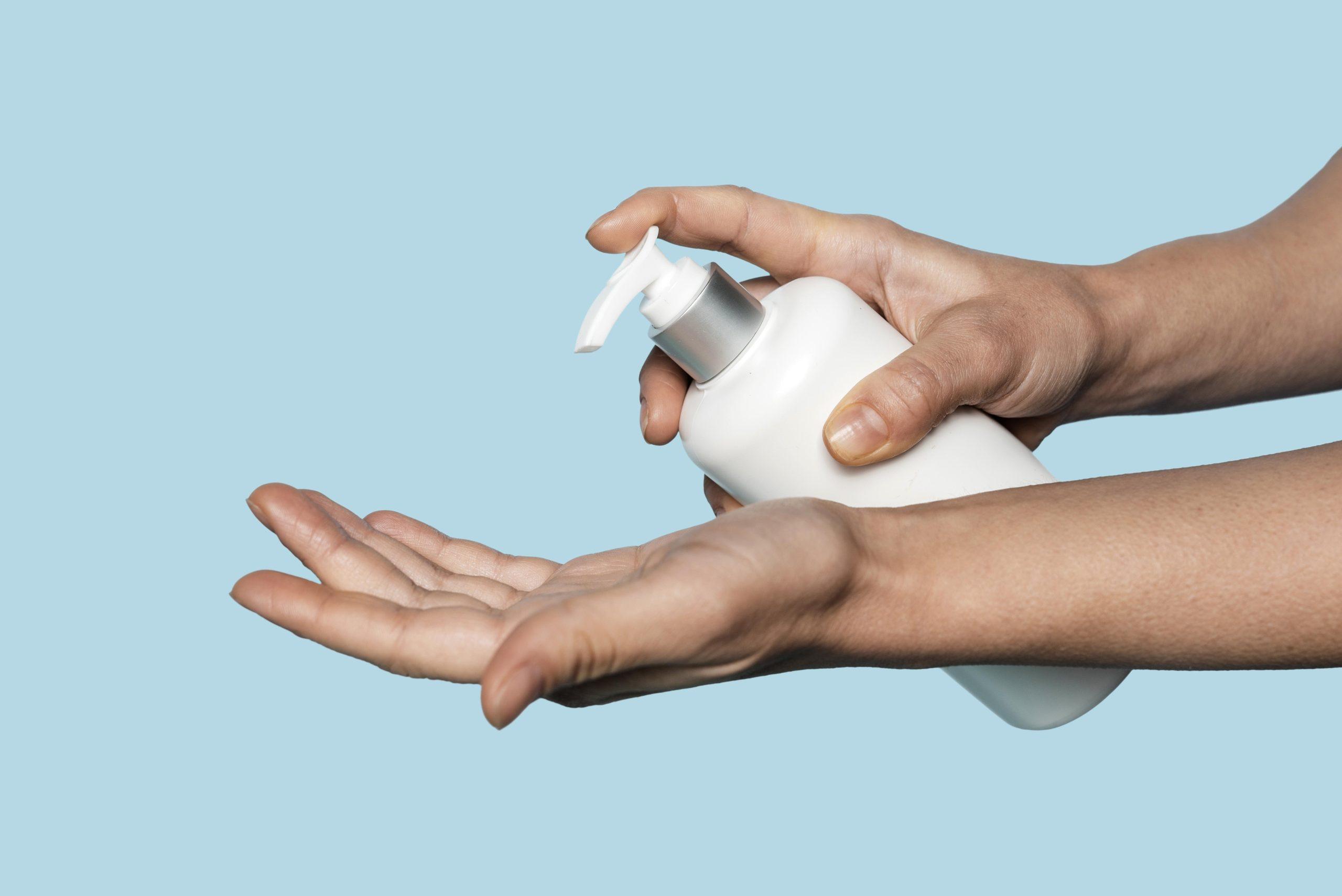 sideways-person-washing-hands-isolated-blue Australian-Made Hand Wash