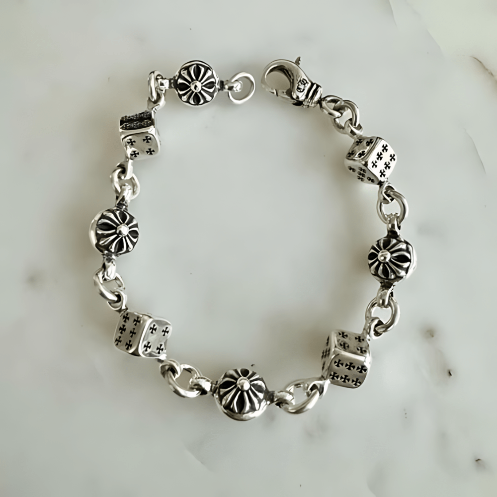 silver box bracelet
