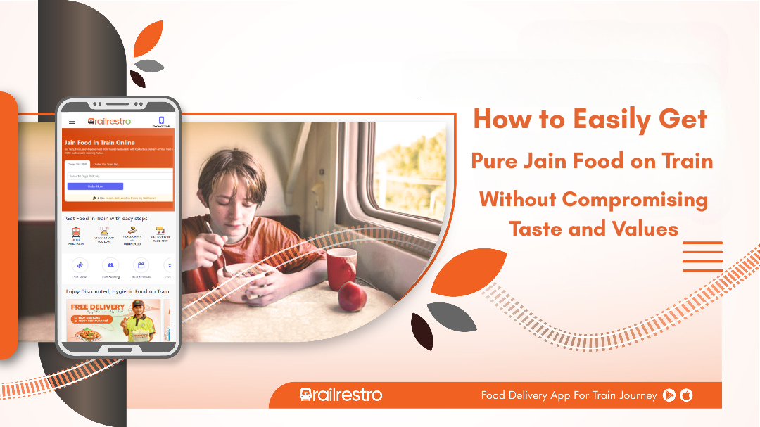 get jain food on train easily with RailRestro